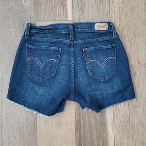 Levi's 529 Curvy Bootcut Cut Off Shorts